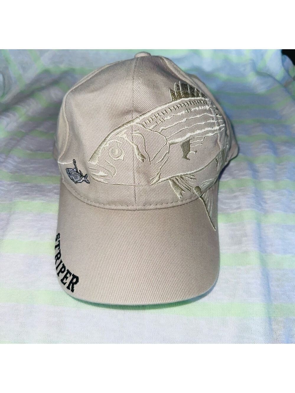 Vintage OC OutdoorCap Striper Fishing Embroideredd Baseball Cap